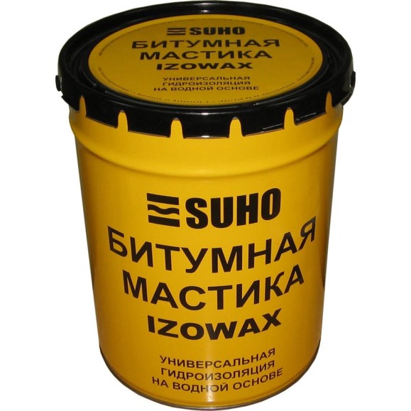 Битумно-гидроизоляционная мастика SUHO IZOWAX холодного применения 20 кг 0085