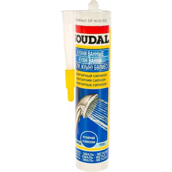 Санитарный силикон SOUDAL бесцветный 105897