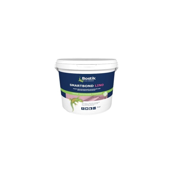 Клей для бытового линолеума Bostik SMARTBOND LINO 6 кг 50024468 Клей для бытового линолеума Bostik SMARTBOND LINO 6 кг 50024468