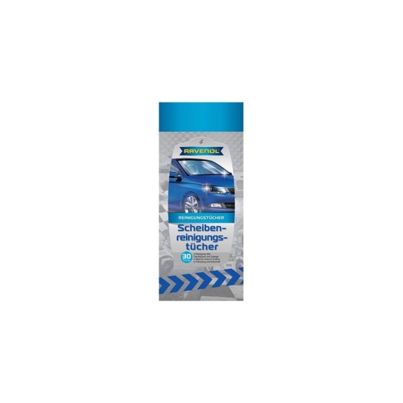 Салфетки влажные для стекол, зеркал и фар RAVENOL 1360703-001-02-000