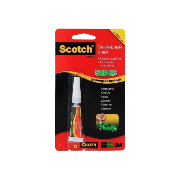 Секундный клей (3 г) БЛ-12 SG-12 Scotch C0044585 Секундный клей (3 г) БЛ-12 SG-12 Scotch C0044585