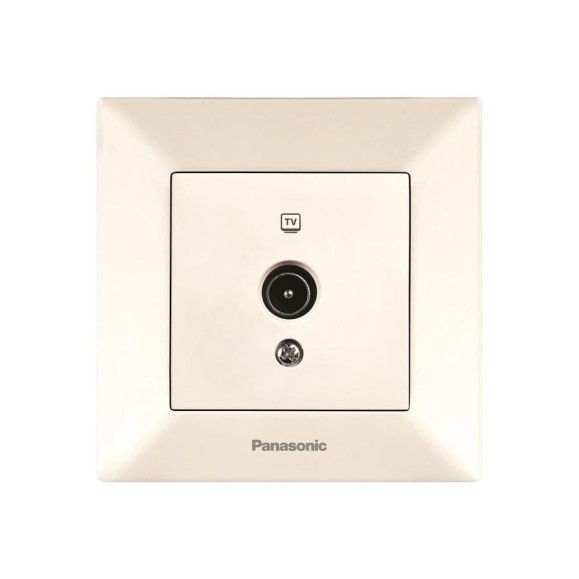 Розетка TV Panasonic Arkedia 54741 проходная 12dB крем WMTC0452-2BG-RES