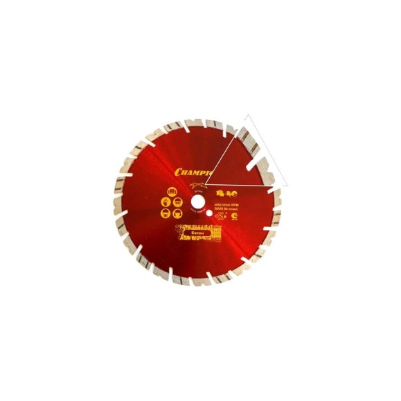 Диск алмазный универсальный 230х22,23х12 мм CHAMPION ST Fast Gripper C1618