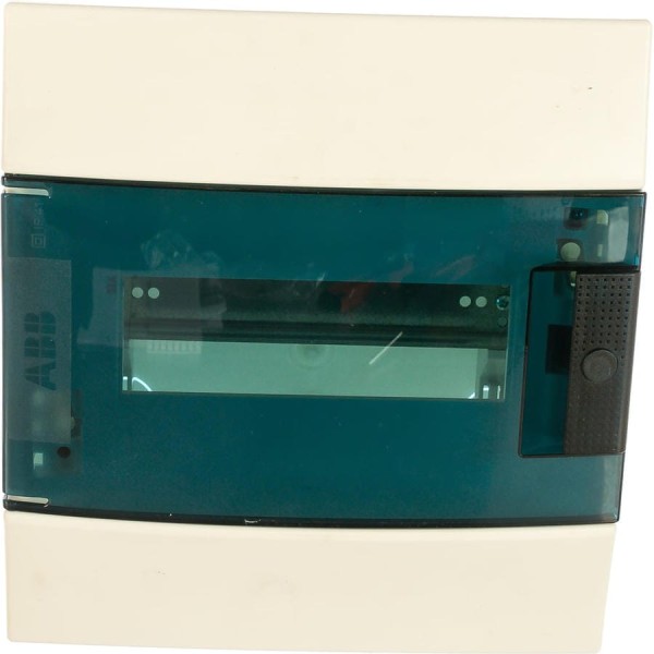 Бокс в нишу ABB Mistral41 8М зеленая дверь 850 без клемм, белый 1SLM004100A1402