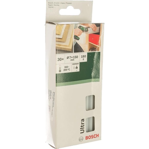 Клеевые стержни молочные (7х150 мм) 30 шт. Bosch 2609256D29 Клеевые стержни молочные (7х150 мм) 30 шт. Bosch 2609256D29