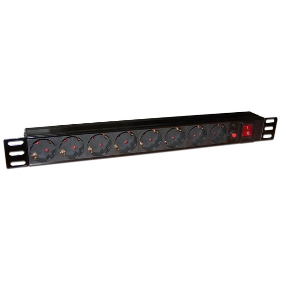 Блок розеток TWT 19 8 шт. Schuko, 10A 250V, шнур питания 3.0 м PDU19-10A8P-3.0 Блок розеток TWT 19 8 шт. Schuko, 10A 250V, шнур питания 3.0 м PDU19-10A8P-3.0