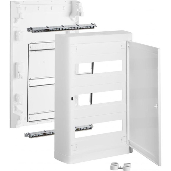 Накладной распределительный щит Legrand Nedbox с белой дверью 3 рейки х 12 (+1) модулей 601238