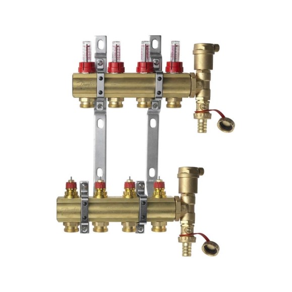 Комплект коллекторов Danfoss FHF-4F set, 4 выхода 088U0724 049523 Комплект коллекторов Danfoss FHF-4F set, 4 выхода 088U0724 049523