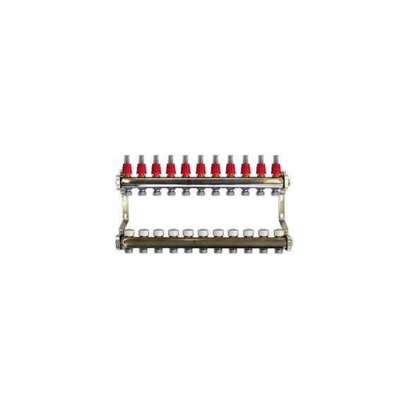 Коллекторный блок для теплого пола 1x3/4EU отв.-11 Gekon GK 74111 Коллекторный блок для теплого пола 1x3/4EU отв.-11 Gekon GK 74111