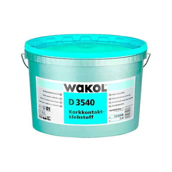Контактный клей для пробкового покрытия WAKOL D 3540 2,5 кг 354009