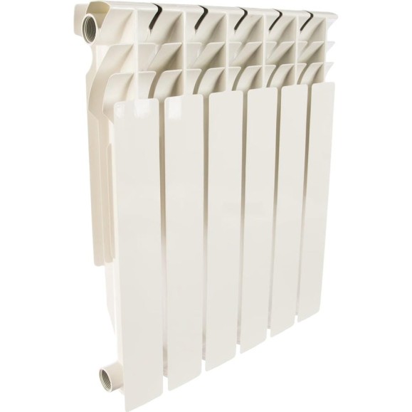 Алюминиевый радиатор ROMMER Plus 500 6 секций RAL9016 89563 Алюминиевый радиатор ROMMER Plus 500 6 секций RAL9016 89563