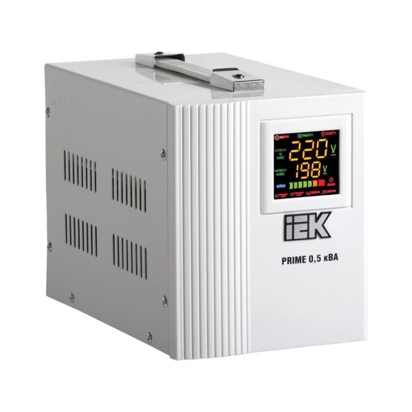 Стабилизатор напряжения IEK Prime 0.5кВА переносной IVS31-1-00500 300293