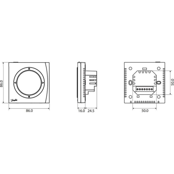 Комнатный термостат Danfoss WT-D /088U0622/ 062789 Комнатный термостат Danfoss WT-D /088U0622/ 062789