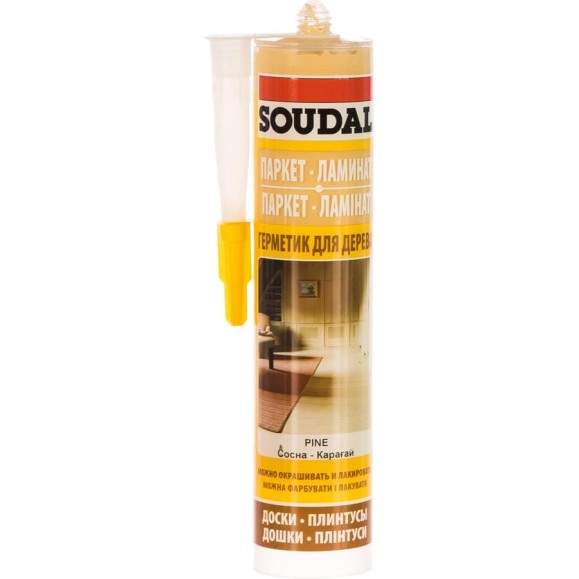 Паркетный акриловый герметик под сосну SOUDAL 119645 Паркетный акриловый герметик под сосну SOUDAL 119645