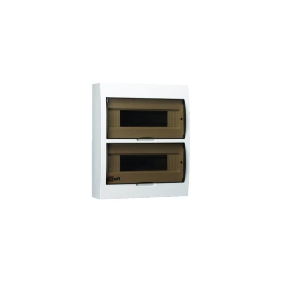 Корпус модульный навесной пластиковый DEKraft ЩРН-П-24, 24мод., IP41 31013DEK Корпус модульный навесной пластиковый DEKraft ЩРН-П-24, 24мод., IP41 31013DEK