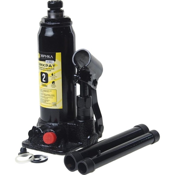 Гидравлический домкрат бутылочный с клапаном 2т, ремкомплект Эврика ER-80021 839177 Гидравлический домкрат бутылочный с клапаном 2т, ремкомплект Эврика ER-80021 839177
