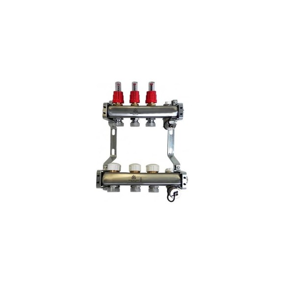 Коллекторный блок Gekon для теплого пола 1x3/4EU 3 отвода GK 72103