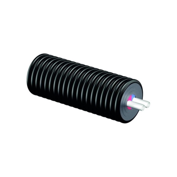 Труба Uponor ECOFLEX THERMO TWIN 2X63X5,8/200 PN6, Бухта 100 м 1018138