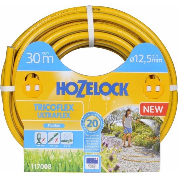 Шланг для полива Hozelock Tricoflex Ultraflex 1/2", 30 м 117008