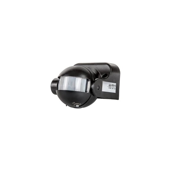 Датчик движения LLT ДД-009-B 1200Вт 180 гр. 12м IP44 черный 4690612001890