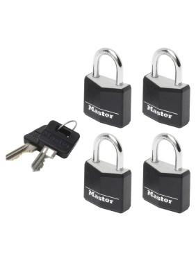 Комплект 4 навесной замок MasterLock 9120EURQBLKNOP