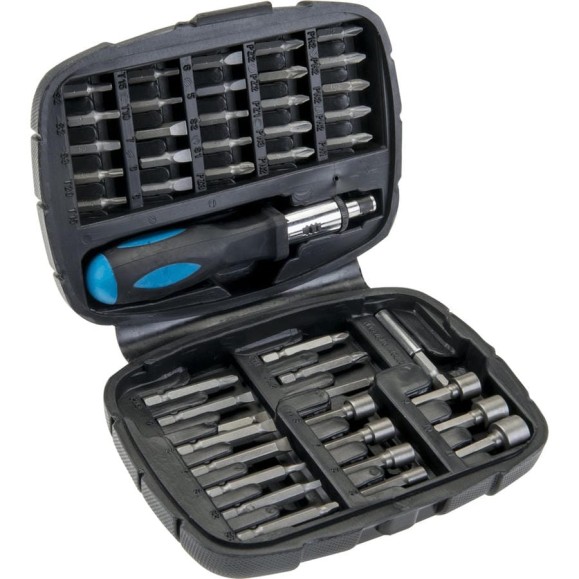 Набор насадок и сменных головок с держателем Top Tools 45 шт. 39D354