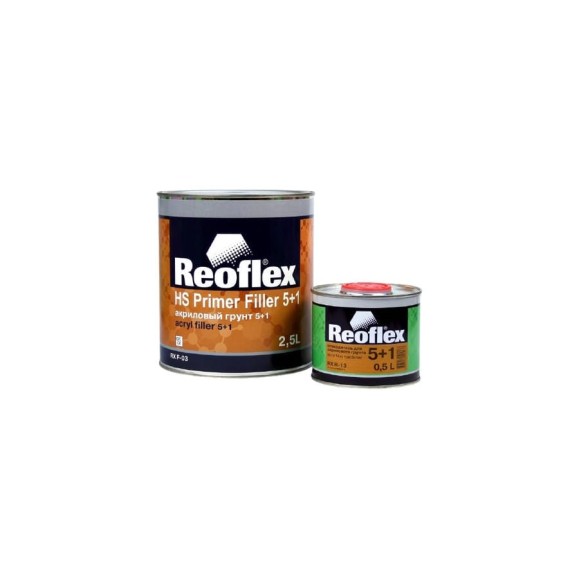 Акриловый грунт Reoflex 5+1 2.5 л, черный RX F-03/2500 B Акриловый грунт Reoflex 5+1 2.5 л, черный RX F-03/2500 B