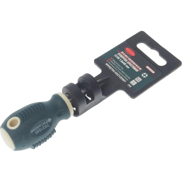 Крестовая магнитная отвертка Rockforce Profi S2 PH1.0x40мм, на пластиковом держателе RF-7031040(26227) Крестовая магнитная отвертка Rockforce Profi S2 PH1.0x40мм, на пластиковом держателе RF-7031040(26227)