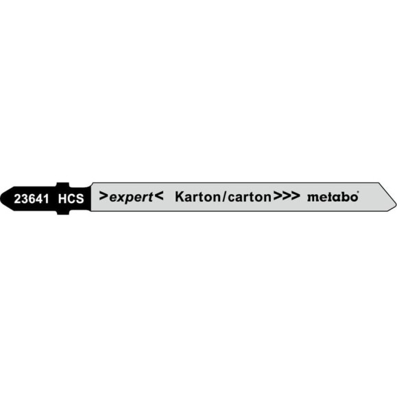 Пилки для картона, кожи, резины T113A (нож 74 мм, HCS, 5 шт.) Metabo 623641000