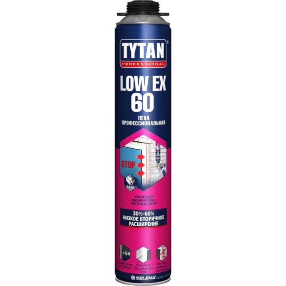 Профессиональная пена TYTAN PROFESSIONAL LOW EX летняя, 750 мл 586