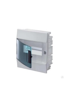 Бокс в нишу ABB Mistral41 8М зеленая дверь без клемм белый 1SLM004100A1202