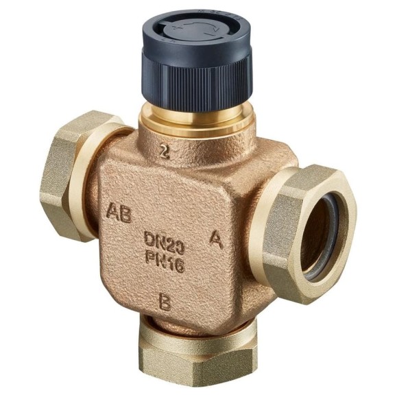 Вентиль Oventrop Tri-CTR, смесительный, трёхходовой, DN-32, M30x1,5, PN 1131210