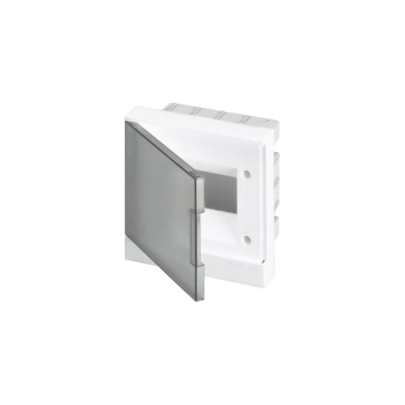 Бокс в нишу ABB, 8М, белая дверь, Basic E, с клеммами 1SZR004002A1103