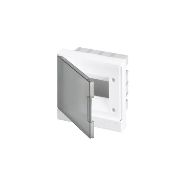 Бокс в нишу ABB, 8М, белая дверь, Basic E, с клеммами 1SZR004002A1103