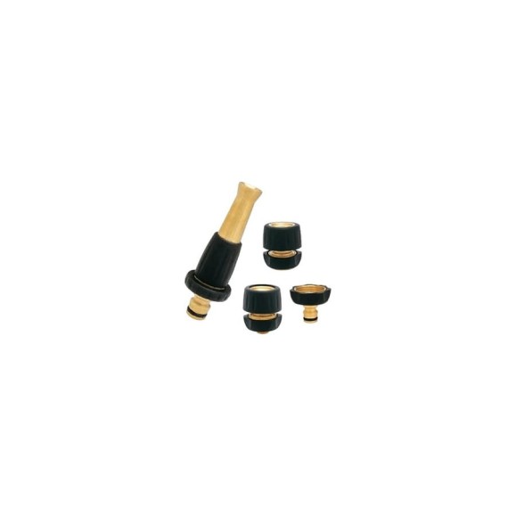Набор латунный для шланга (2 соединителя 1/2-5/8 ", переходник 3/4", наконечник 1/2''- 5/8'') GF 2422 18123