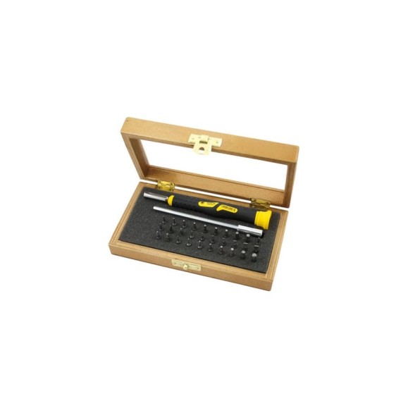 Набор бит Microline Profi с отверткой в деревянной коробке NAREX 850110