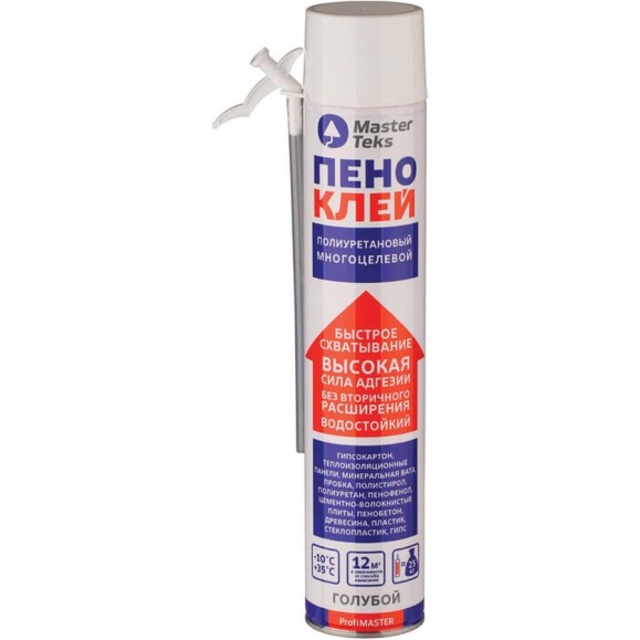 Многоцелевой пено-клей MASTERTEKS PROFMASTER полиуретан. 0,75 л 12 135683 Многоцелевой пено-клей MASTERTEKS PROFMASTER полиуретан. 0,75 л 12 135683
