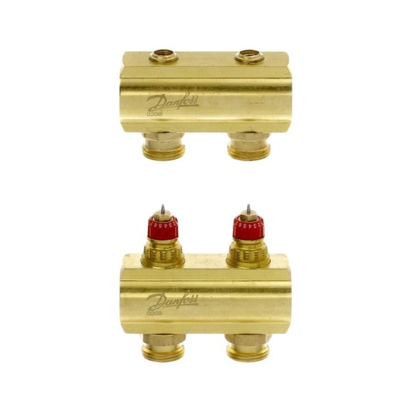 Коллекторы Danfoss FHF-2 для 2 контуров 088U0502 Коллекторы Danfoss FHF-2 для 2 контуров 088U0502