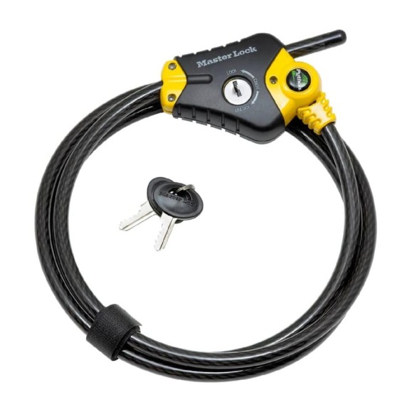 Кабель-замок с регулируемой длиной MasterLock PYTHON 8420EURD Кабель-замок с регулируемой длиной MasterLock PYTHON 8420EURD