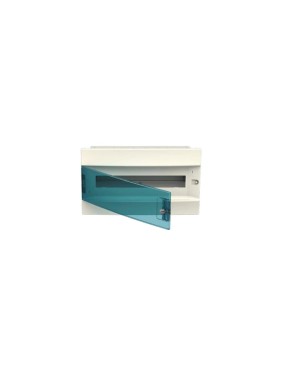 Бокс в нишу ABB Mistral41 18М зеленая дверь, без клемм, белый 1SLM004100A1204