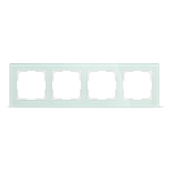 Рамка Smartbuy 4-местная стекло бежевая Нептун SBE-05i-Glass-FR-4