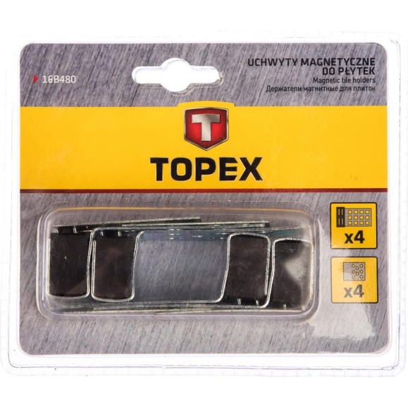 Магниты для кафельной плитки 4 шт TOPEX 16B480