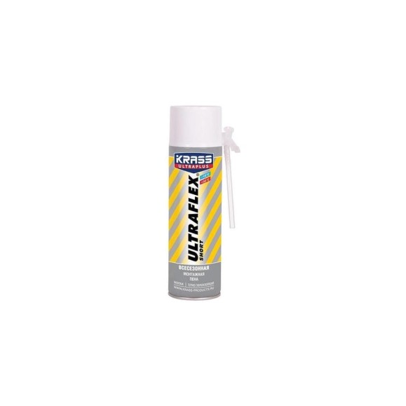 Монтажная пена KRASS ULTRAFLEX Short всесезонная 0,5 л Лк-00004165 Монтажная пена KRASS ULTRAFLEX Short всесезонная 0,5 л Лк-00004165