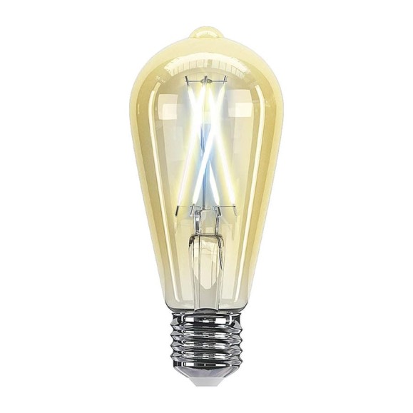 Умная LED лампочка HIPER WiFi 2.4 ГГц, E27, 2700K-6500K, A+, 600 лм, ST64 HI-ST64FIV