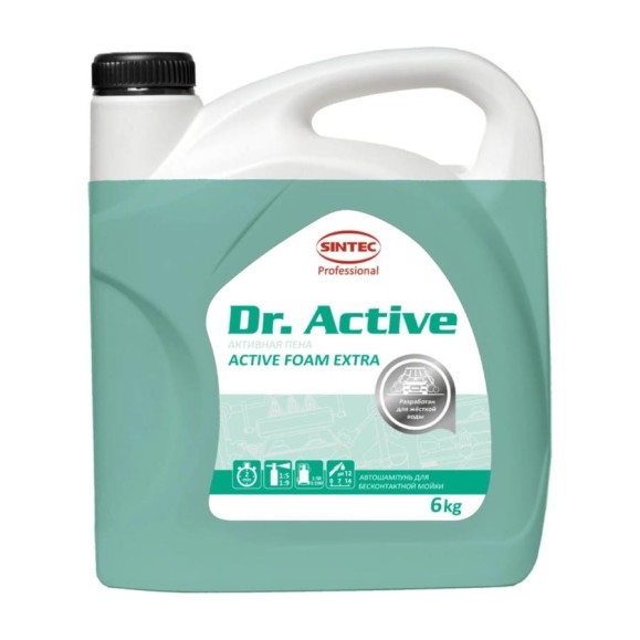 Автошампунь Sintec Dr.Activ Active Foam Extra 6 кг для бесконтактной мойки Обнинскоргсинтез 801730