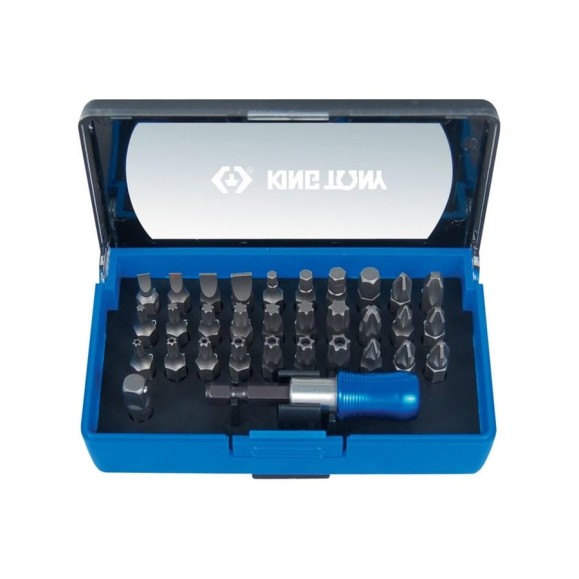 Набор вставок бит (1/4", TORX, HEX, PZ, PH, SLOT) 32 предмета KING TONY 1032CQ