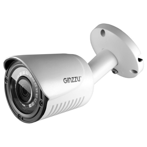 Камера GINZZU HIB-2031S, IP 2.0Mp Sony 323, 3.6mm, пуля, IR 20м, IP66, металл 13987