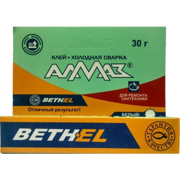 Холодная сварка для ремонта сантехники Алмаз Пресс AZ-0120 30 г блистер 54889