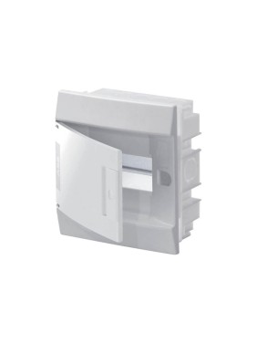 Бокс в нишу ABB Mistral41, 6М, непрозрачная дверь, с клеммами, белый 1SLM004101A1101