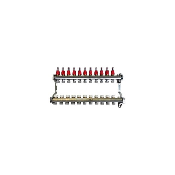 Коллекторный блок для теплого пола 1x3/4EU отв.-11 Gekon GK 72111